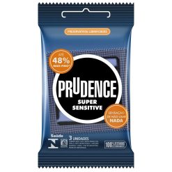 Preservativo Super Sensitive Com 3 Unidades Prudence Sex Shop Uberlândia